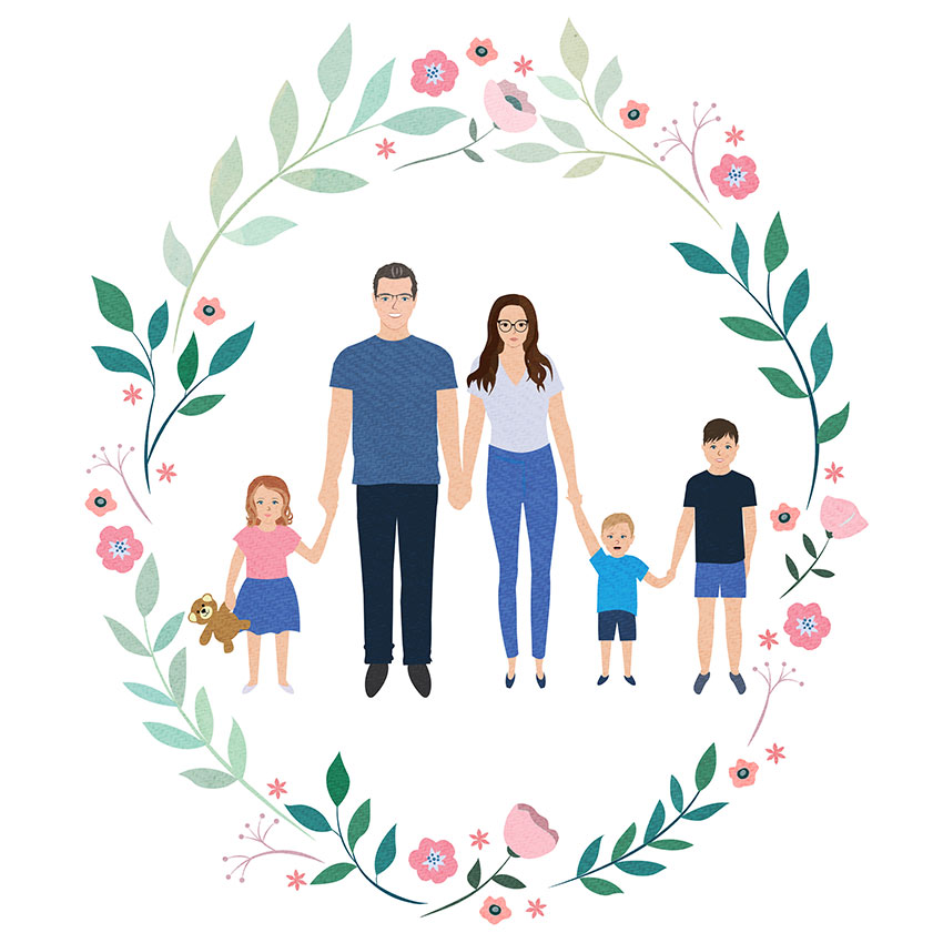 Family Portrait - Digital File - COMMONWILD